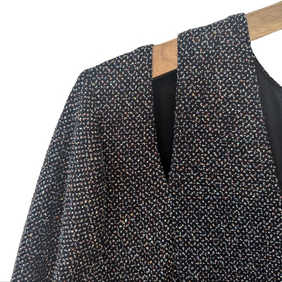 CALVIN KLEIN Womens Sparkly 3/4 Sleeve Full-Length Body Con Formal Dress - 12 - Picture 8 of 8